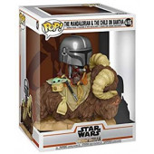 фигурка Funko Star Wars Mandalorian on Bantha with Child 52373