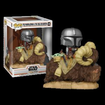 фигурка Funko Star Wars Mandalorian on Bantha with Child 52373-1