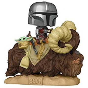 фигурка Funko Star Wars Mandalorian on Bantha with Child 52373-2