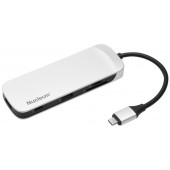 USB-хаб Kingston Nucleum, Type C Hub Silver (C-HUBC1-SR-EN)