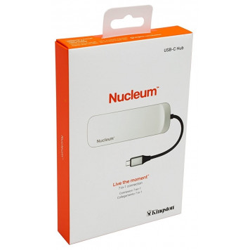 USB-хаб Kingston Nucleum, Type C Hub Silver (C-HUBC1-SR-EN)-10