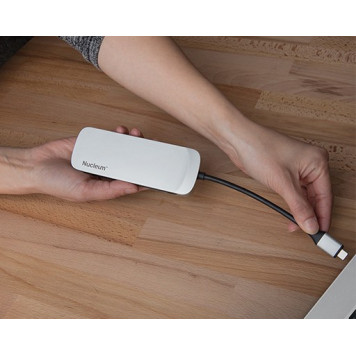 USB-хаб Kingston Nucleum, Type C Hub Silver (C-HUBC1-SR-EN)-15