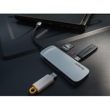 USB-хаб Kingston Nucleum, Type C Hub Silver (C-HUBC1-SR-EN)-7