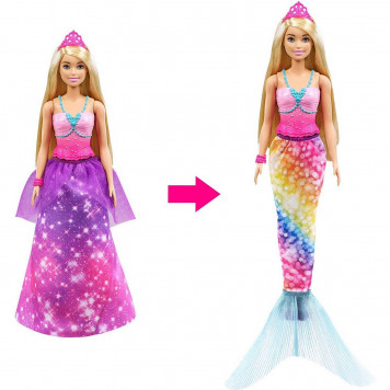 Кукла Barbie Dreamtopia 2-In-1 Princess GTF92