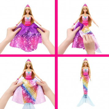 Кукла Barbie Dreamtopia 2-In-1 Princess GTF92-3