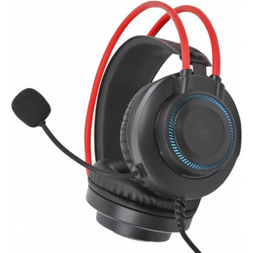 Наушники A4Tech G200 BLOODY NEON STEREO HEADPHONE 3.5mm & USB (black/red)-2