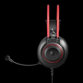 Наушники A4Tech G200 BLOODY NEON STEREO HEADPHONE 3.5mm & USB (black/red)-5