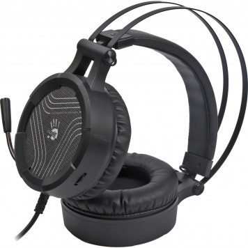 Наушники A4TECH G530S BLOODY GAMING HEADSET WITH SINGLE GREEN LIGHTING USB (black)-2