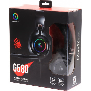 Наушники A4TECH G580 BLOODY RGB GAMING HEADPHONE WITH 7.1V IRTUAL SURROUND SOUND USB (black)-6