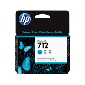 Картридж HP 712 29ml Cyan DesignJet Ink Cartridge (3ED67A)