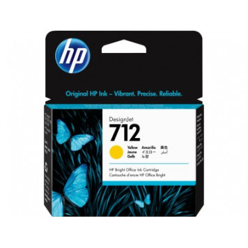 Картридж HP 712 29ml Yellow DesignJet Ink Cartridge (3ED69A)