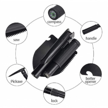 Походная многофункциональная складная лопата-1