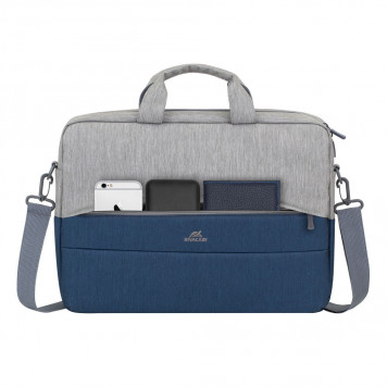 Cумка для ноутбука Rivacase 15.6" Grey/Dark Blue (7532)-13