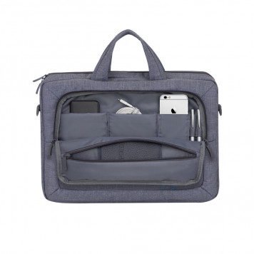 Cумка для ноутбука Rivacase 15.6" Grey (7530)-15