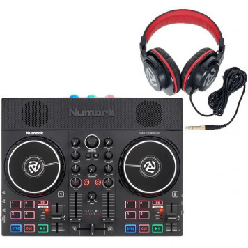 DJ CONTROLLER WITH PARTY LIGHTS (PARTYMIXLIVE-N)-1