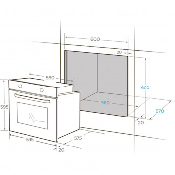 Духовой шкаф Midea MO82170GB-1