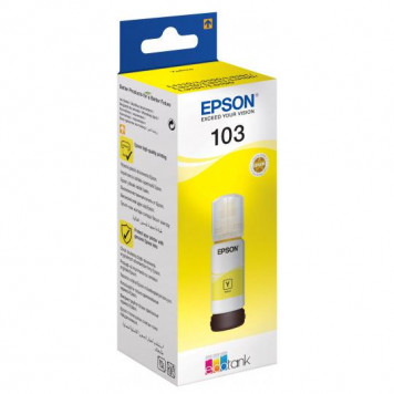 Краска для принтеров с (СНПЧ) 103 Yellow EcoTank ink bottle-2